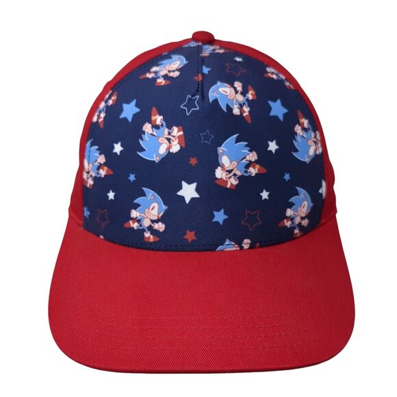 Sonic The Hedgehog Youth Snapback Hat Multicolor OS Adjustable Graphic Print - Picture 1 of 9